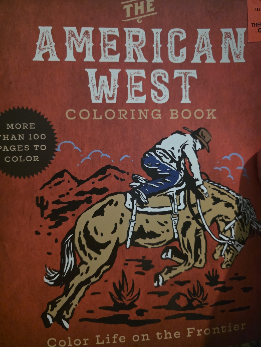 The American West Coloring Book - Red Cover
